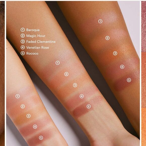 EM Cosmetics Radiant Veil Blush in Magic Hour pink sparkles lightweight NWT - Picture 10 of 12